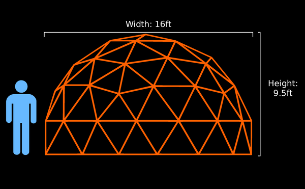 16-ft v3 5/9 Dome (Climbable) (Light)